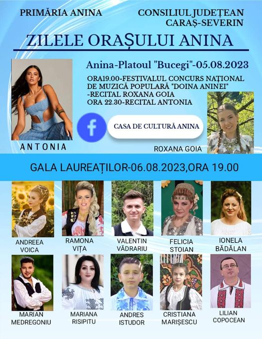 Zilele orașului Anina – cu Antonia, Ramona Vița, Andreea Voica, Roxana Goia, Felicia Stoian și mulți alții