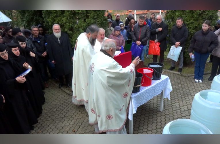 Mare sărbătoare creștineasca de Bobotează – Sobor de preoți la Sfințirea apei la Mănăstirea Bocșa VIDEO