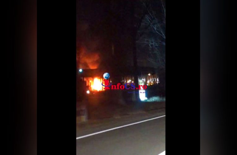 Incendiu violent la un transformator de curent la Porțile de Fier 1 EXCLUSIV VIDEO